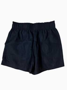 Quince 100% Linen Shorts – Navy Elastic Waist Size S